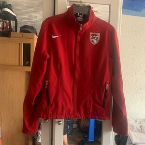 Youth Nike Red USA Soccer Track Jacket with Crest